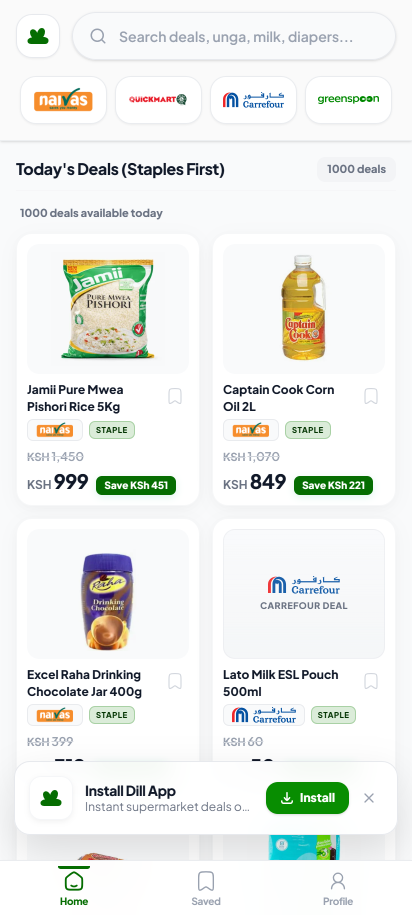 Dill App Screenshot